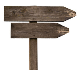 wooden signpost
