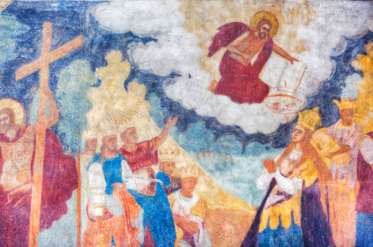 Fresco in Feodorovsky Cathedral; Yaroslavl, Yaroslavl Oblast, Russia