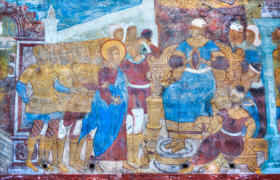 Fresco in the Church of Epiphany; Yaroslavl, Yaroslavl Oblast, Russia