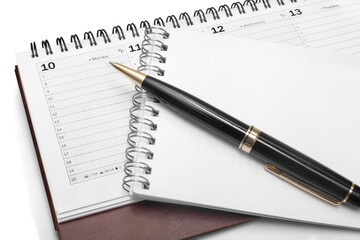 Office supplies isolated on white