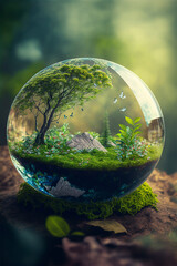 World environment and earth concept with eco friendly enviroment