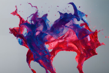 abstract colorful fluid background (Generative AI)	
