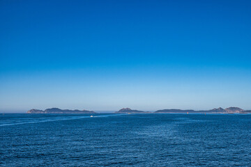 Fototapeta na wymiar Cies Islands, Illas Cies are a Spanish archipelago located in the Vigo estuary in Spain