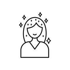The best Hair icon vector, illustration logo template in trendy style. Suitable for many purposes. eps 10