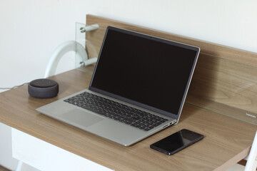 Fototapeta premium laptop on table