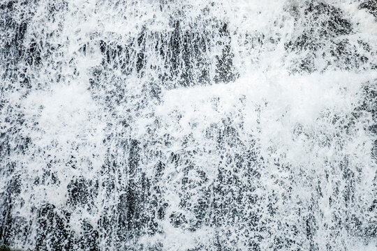 Splashing water of a waterfall, Hopetoun Falls; Beech Forest, Victoria, Australia