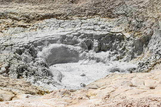 Geothermal springs at Sol de Manana Geysers, Eduardo Avaroa National Park; Potosi Department, Bolivia