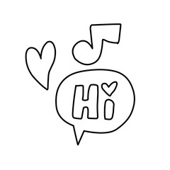 Doodle Party vector icon