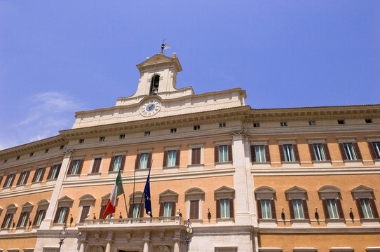 Chamber of Deputies, Montecitorio Square, Rome, Latium, Italy