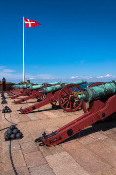 Cannons at Kronborg, Helsingor, Zealand Island, Denmark