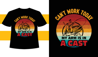 Fototapeta premium cAN'T WORK TODAY T-SHIRT