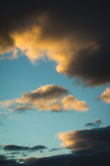 Winter Sunset Sky