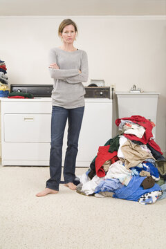 Woman Doing the Laundry