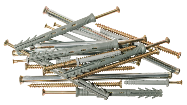 A set of construction fasteners