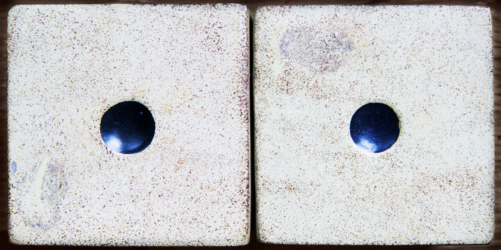 Close-up of Dice Showing Snake Eyes