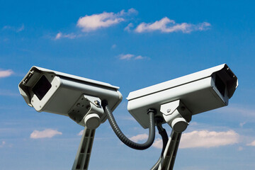 Security camera. CCTV electronic camera.