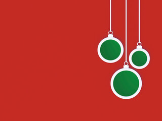 3D-Illustration of Christmas Balls