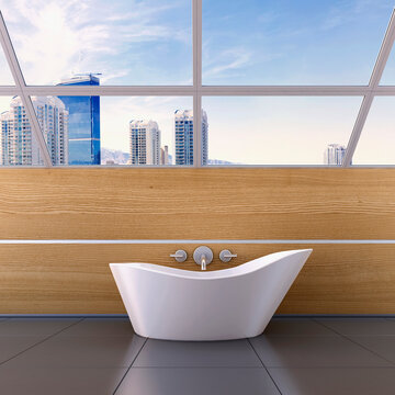 3D-Illustration of Bathtub