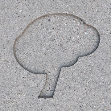 3D-Illustration of Brain on Wall