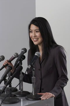 Woman Giving Speech