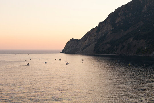 Shoreline, Monterosso al Mare, Cinque Terre National Park, Cinque Terre, Province of La Spezia, Liguria, Italy
