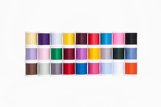 Assortment of Spools of Thread