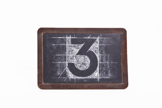 Number Three on Blackboard
