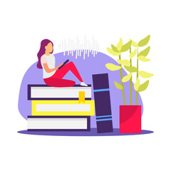 Voice Control Books Composition