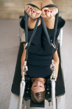 Woman on Exercise Machine