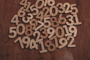 Background of numbers. from zero to nine. Numbers texture. Finance data concept. Mathematic....