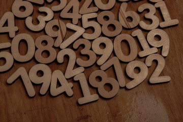 Background of numbers. from zero to nine. Numbers texture. Finance data concept. Mathematic....