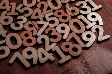 Background of numbers. from zero to nine. Numbers texture. Finance data concept. Mathematic....