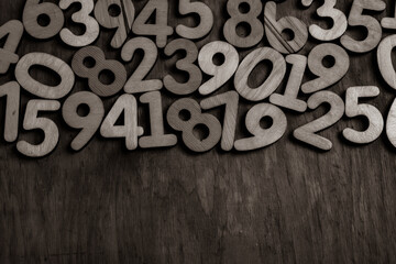 Background of numbers. from zero to nine. Numbers texture. Finance data concept. Mathematic....