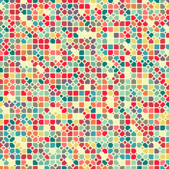 Fototapeta premium Color checkered squares background abstract illustration