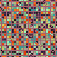 Color checkered squares background abstract illustration