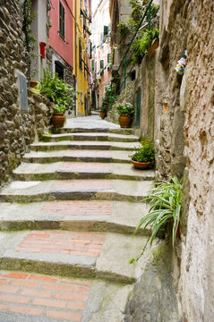 Lane, Vernazza, Province of La Spezia, Cinque Terre, Liguria, Italy