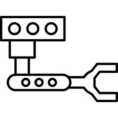 Industrial Robot Icon