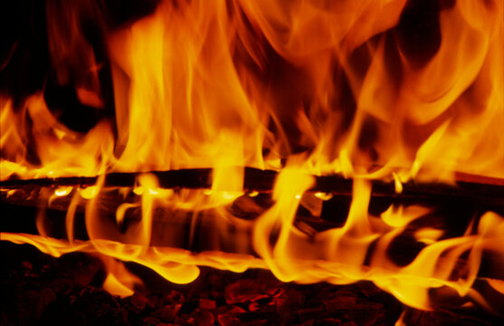 Fire, Burning Logs