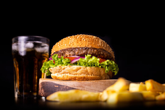 Lanche. refri e batata