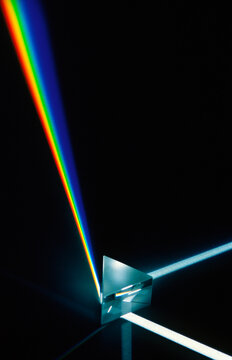 Light Refracting in Prism