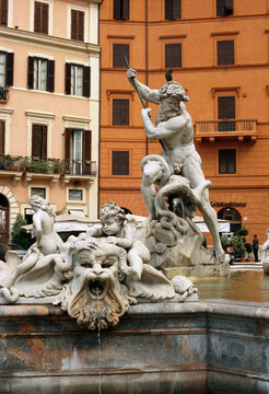 Fountain of Neptune, Rome, Italy