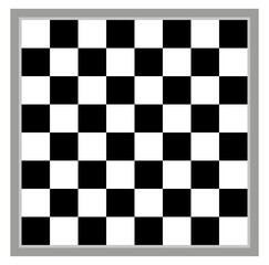 Obraz premium Traditional draughts checkers game board or chess board vector illustration 