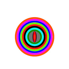 abstract colorful circle