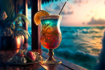 cocktail on the beach © EwaStudio
