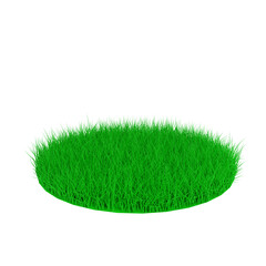 3D Rendering Of Grass Podium