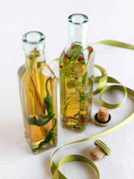 Homemade, Infused, Bottled Vinegars