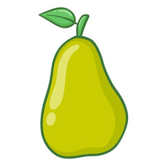 pear fruit illustration 
