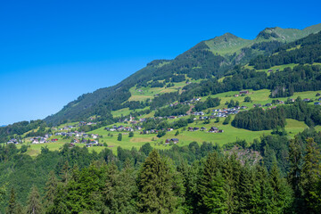 Obraz premium Village of Thueringerberg, Walgau in Vorarlberg, Austria