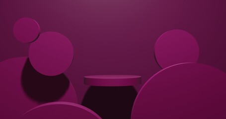 colorful stand for product 