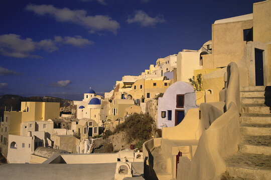 Overview of Village, Oia, Santorini, Greece